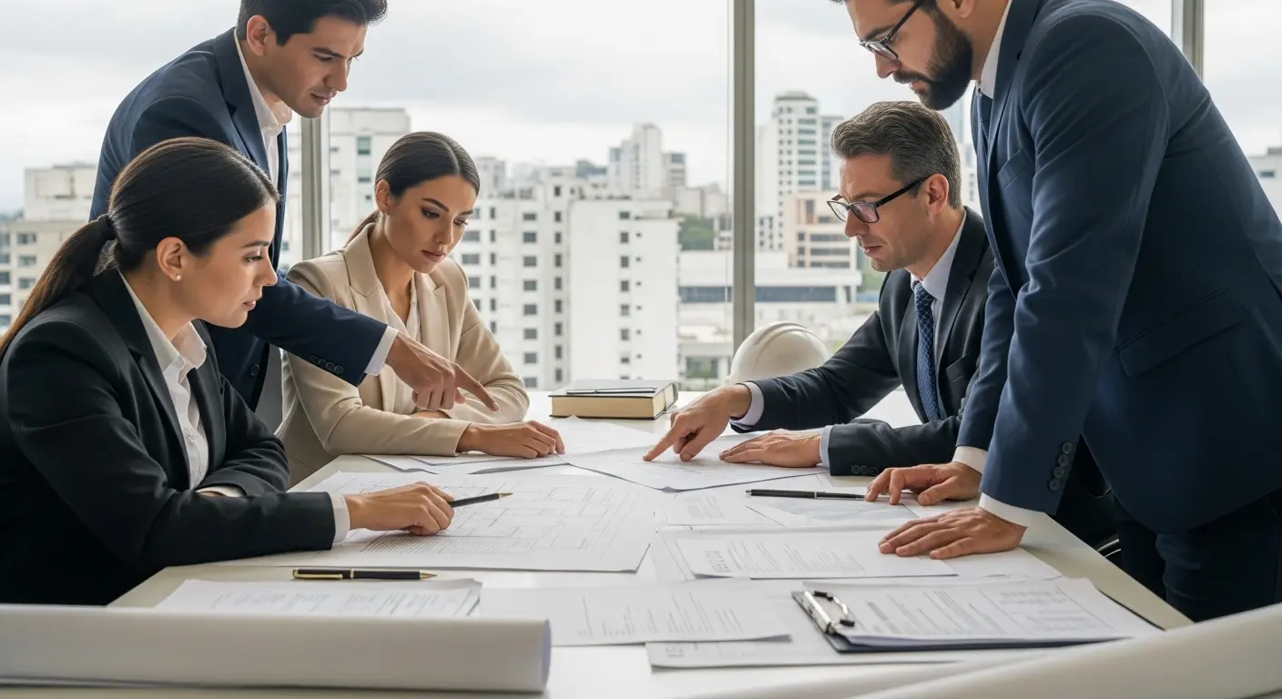 Arquitectos en El Salvador asegurando el cumplimiento de normativas legales en proyectos de construcción