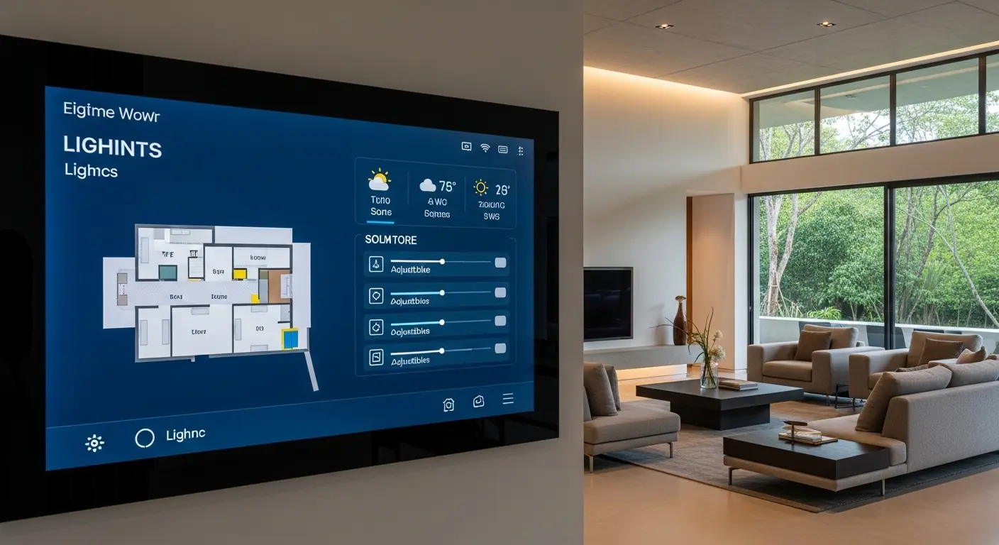 Arquitectos en El Salvador diseñando casas inteligentes con sistemas de domótica.